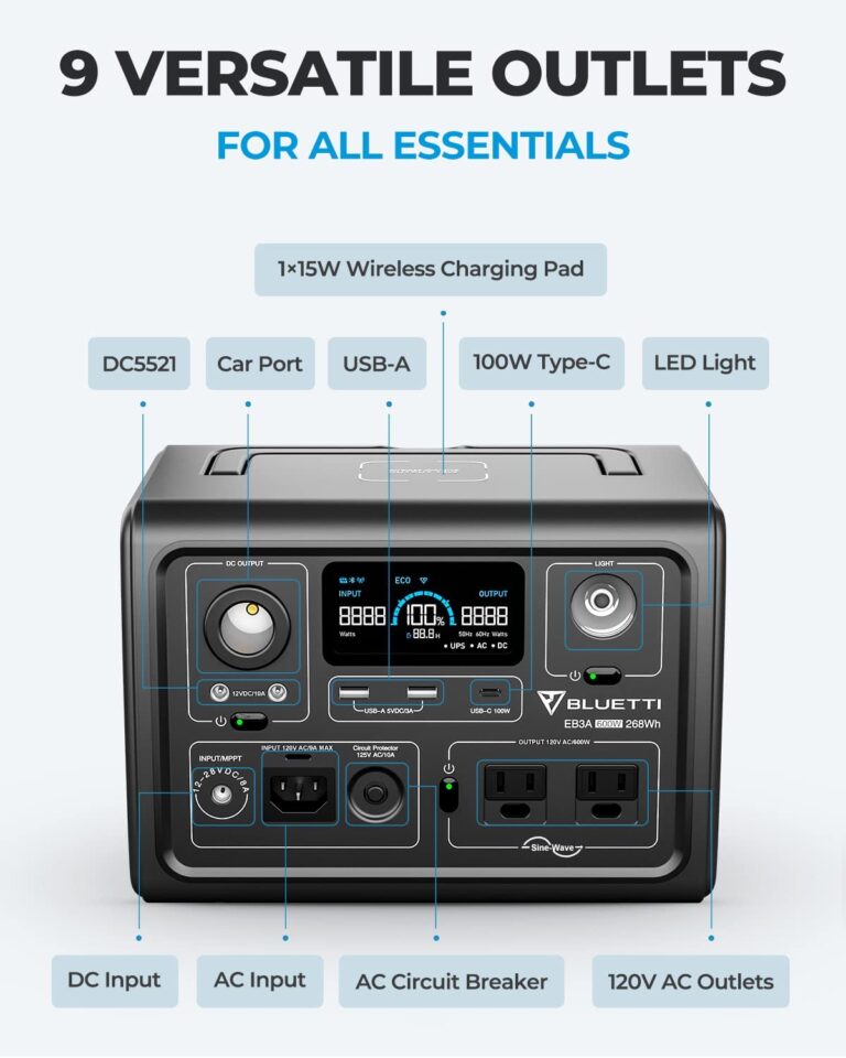 BLUETTI Portable Power Station EB3A - 268Wh_3