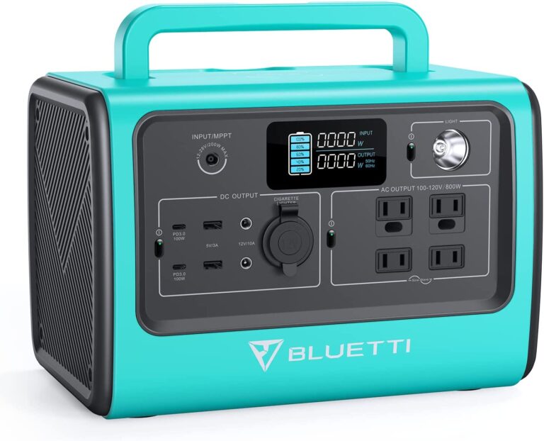 BLUETTI Portable Power Station EB70S, 716Wh LiFePO4 Battery Backup w/ 4 800W AC Outlets