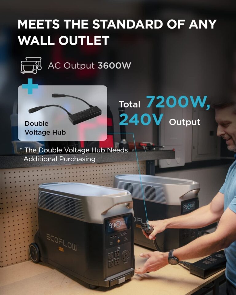 EF ECOFLOW DELTA Pro Solar Generator 3.6KWh 3600W with 400W Portable Solar Panel_5