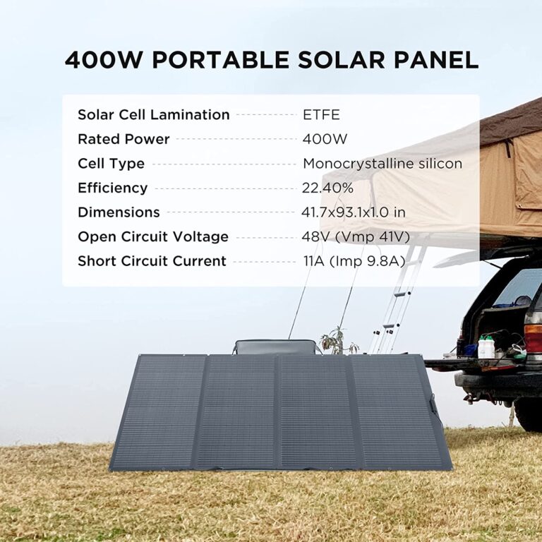 EF ECOFLOW DELTA Pro Solar Generator 3.6KWh 3600W with 400W Portable Solar Panel_6