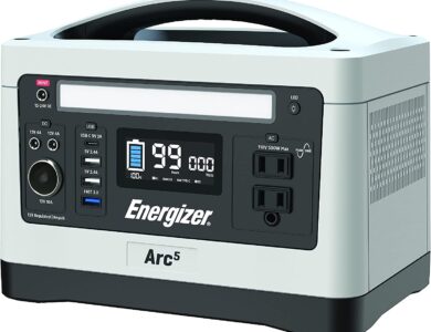 Energizer Arc5 Lithium-ion 550Wh, 500W Portable Power Station with MPPT and Regulated 12V
