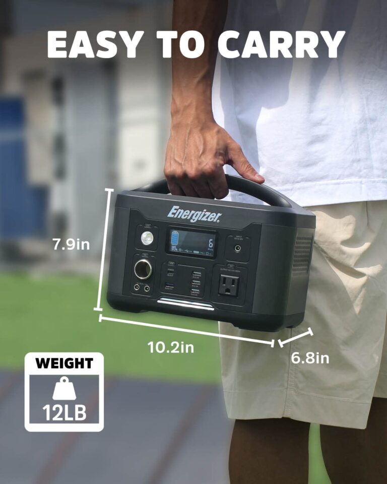 Energizer Portable Power Station 600W 626Wh Solar Generator with 4 USB-A Output