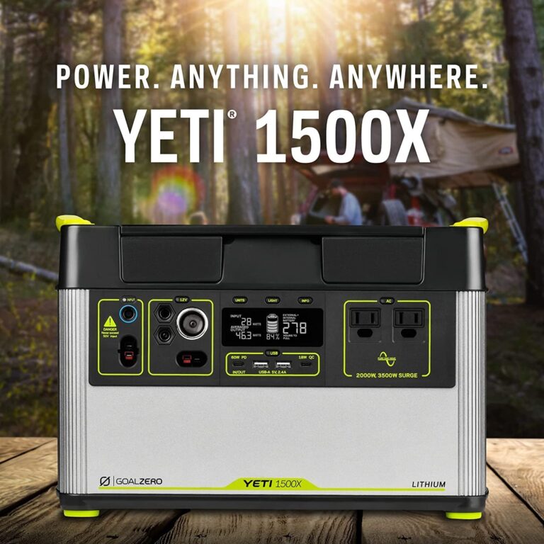 Goal Zero Yeti 1500X + 2 Nomad 200 Solar Panels--portable power station-1