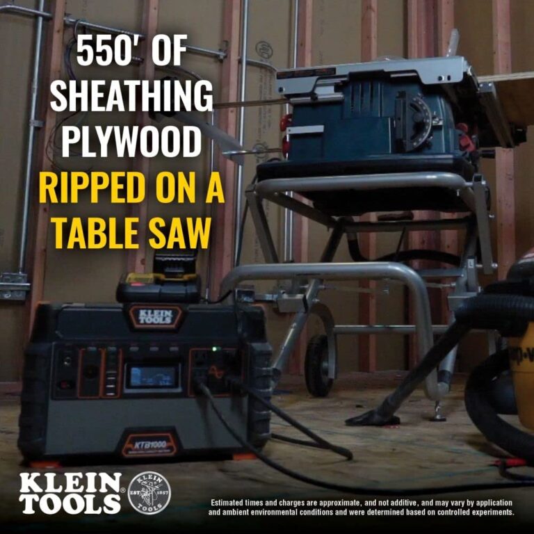 Klein Tools KTB1000 Portable Power Station, 983Wh Lithium-Ion Power Station