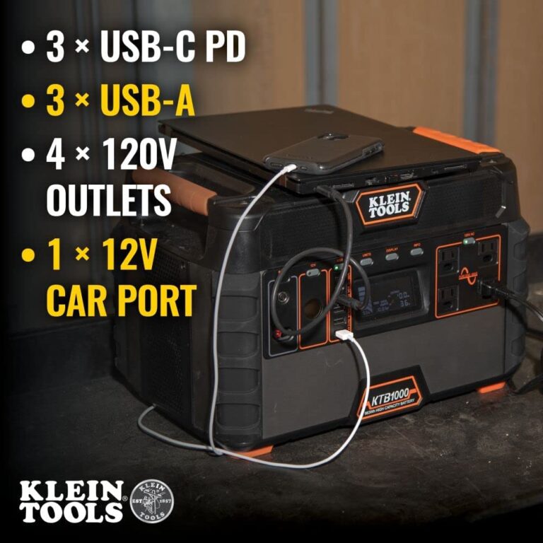 Klein Tools KTB1000 Portable Power Station, 983Wh Lithium-Ion Power Station