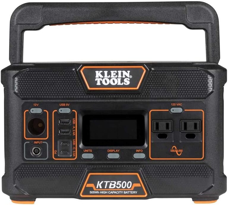 Klein Tools KTB500 Portable Power Station, 505Wh Lithium-Ion Power Station