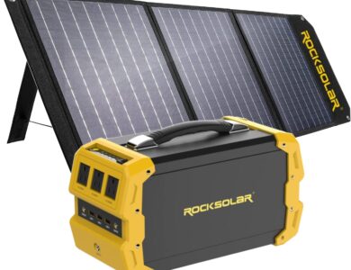 ROCKSOLAR RS650 400W Nomad Power Station and RSSP60 60W Solar Panel
