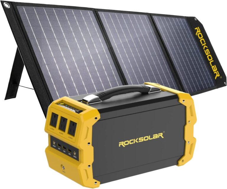 ROCKSOLAR RS650 400W Nomad Power Station and RSSP60 60W Solar Panel