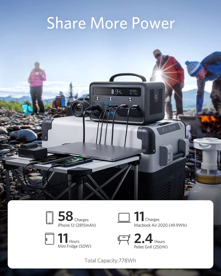 Anker Portable Generator 778Wh, 545 Portable Power Station (PowerHouse 778Wh), 500W Outdoor Generator