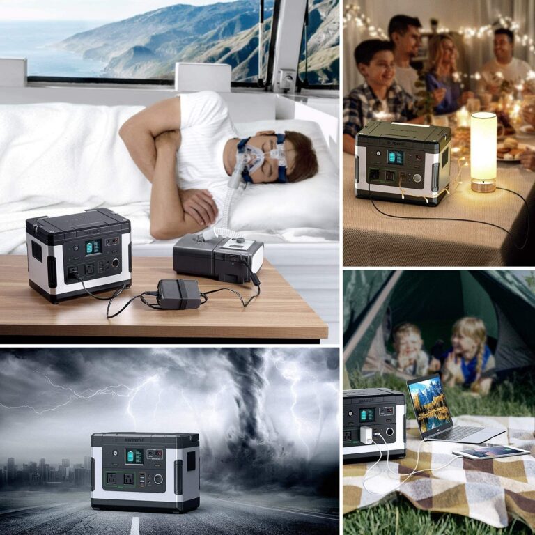 SUAOKI Solar Generators, G500 Portable Power Station 500Wh Camping Generator Lithium Battery Pack Power Supply
