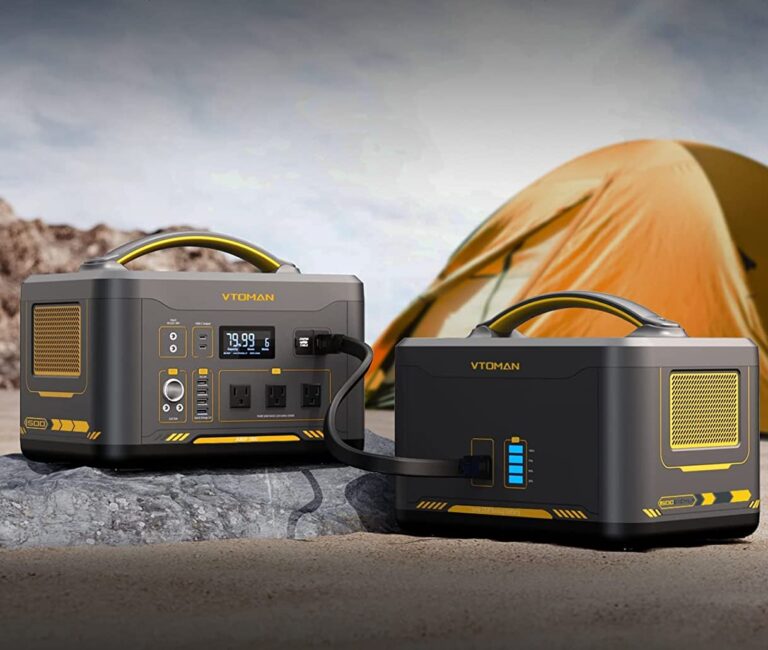 VTOMAN Jump 1500 Solar Generator with Panels Included, 1500W/1548Wh Durable LiFePO4 Portable Power Station with 1500W Constant-Power